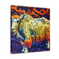 Yak in Impressionism - Canvas