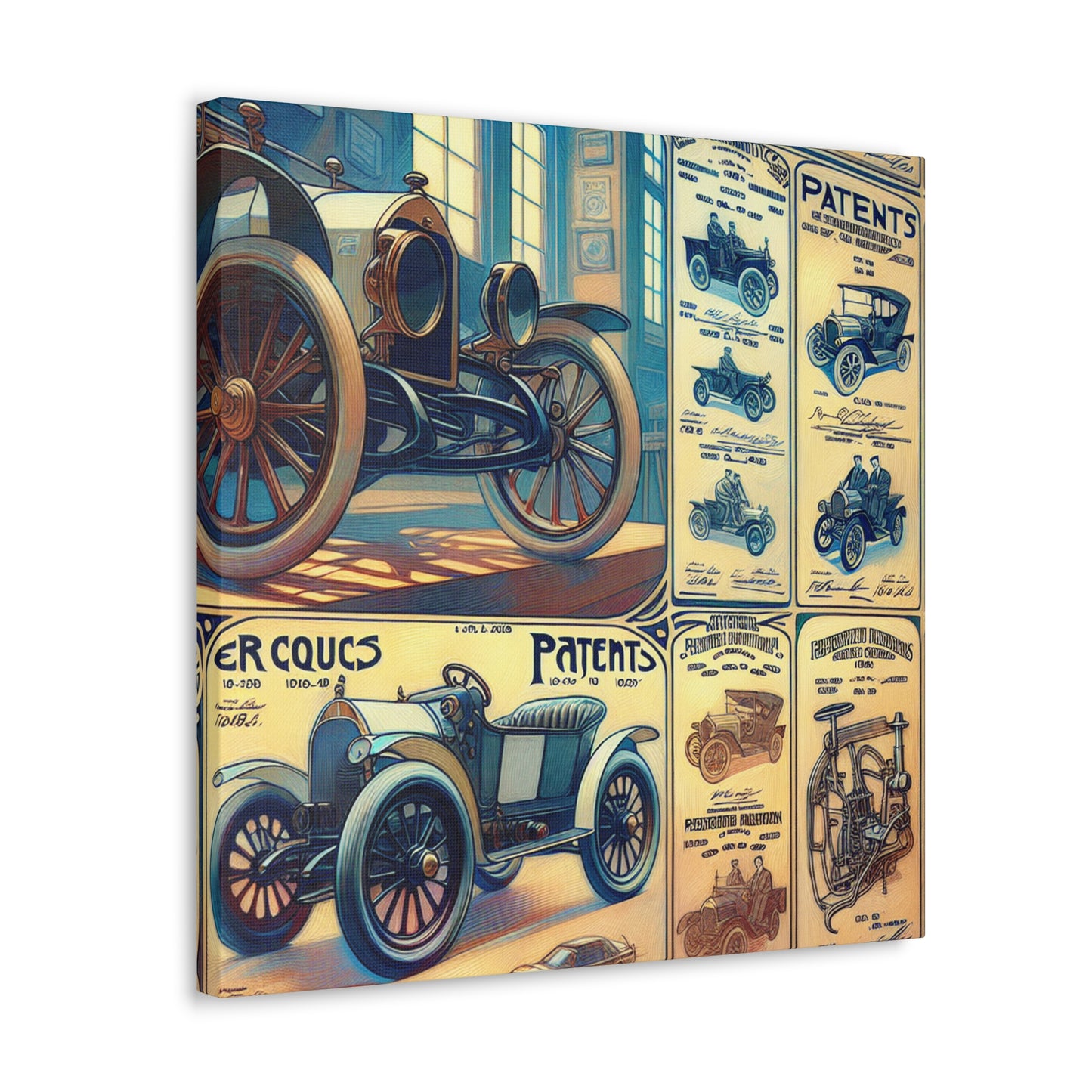 "Ingenious Wheels Unveiled" - Canvas