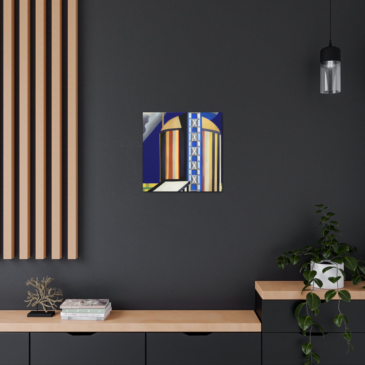 "Gilded Art Deco Silo" - Canvas