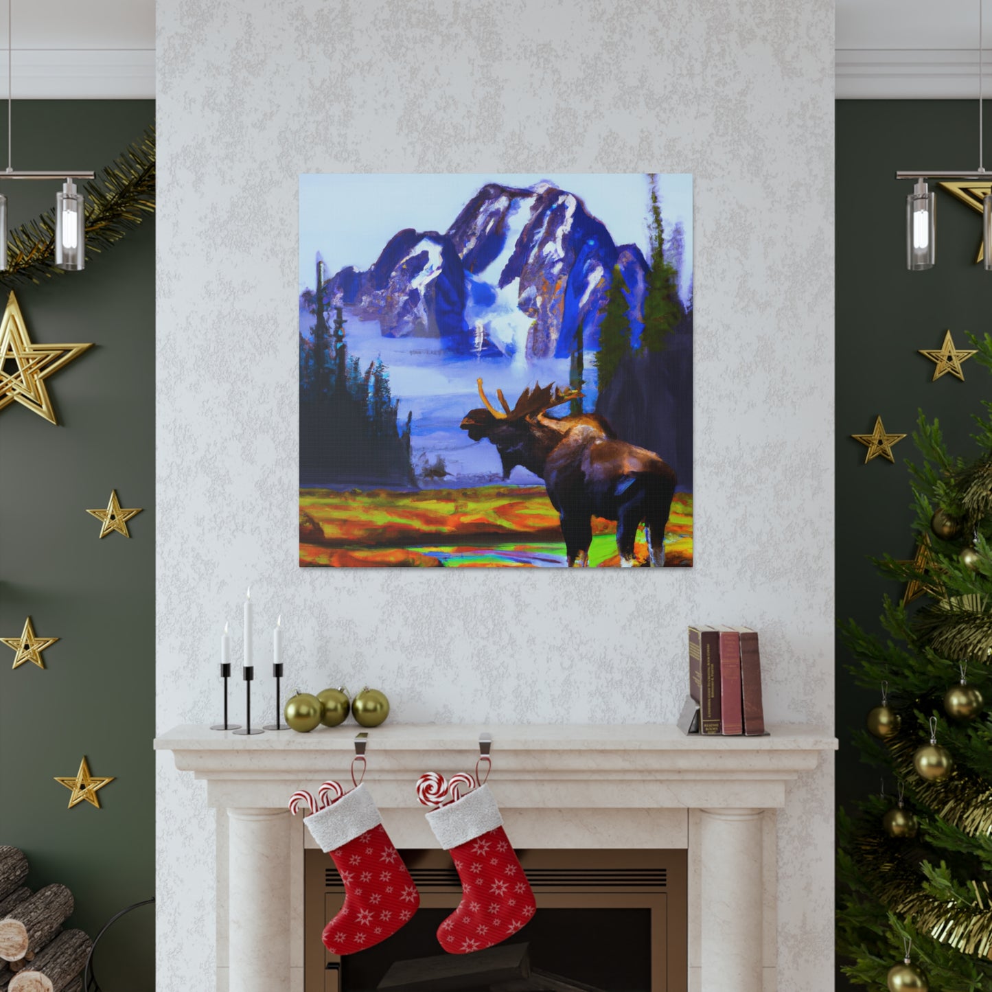 Moose at Sunrise - Canvas