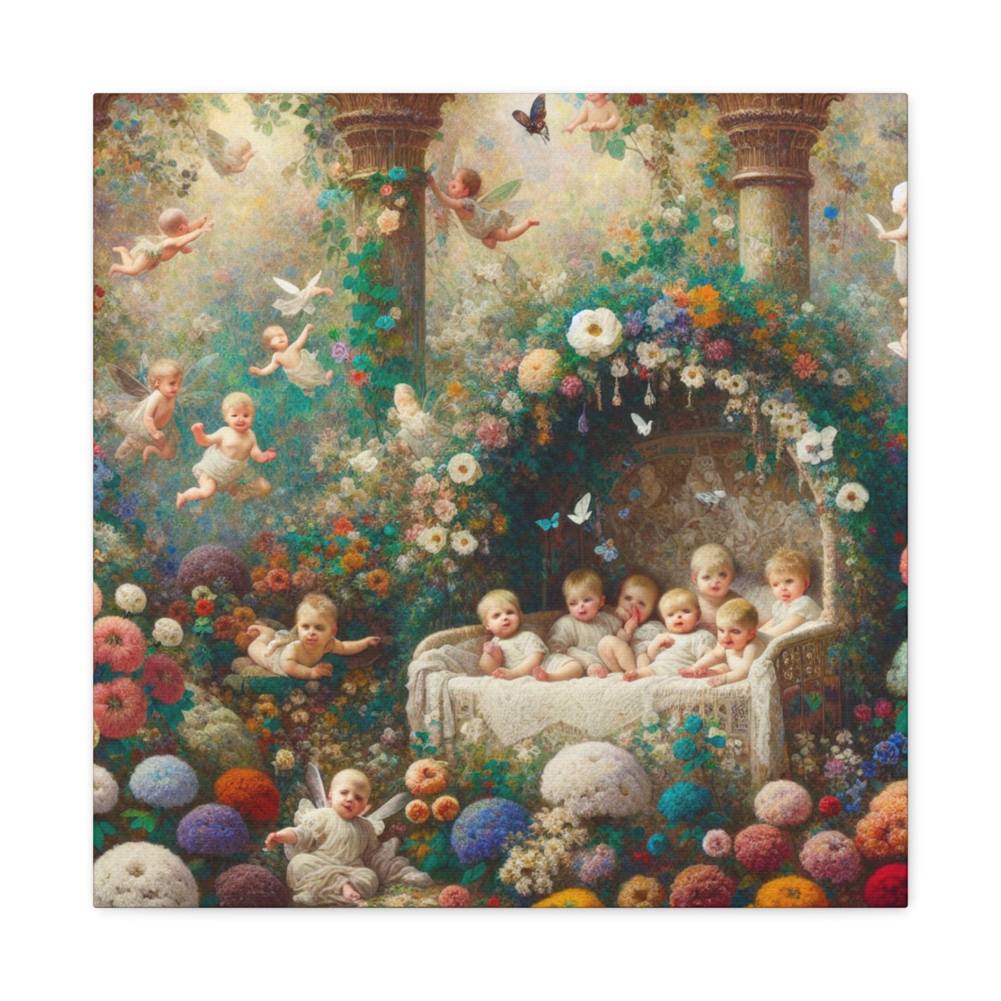 Enchanted Floral Fairyland - Canvas