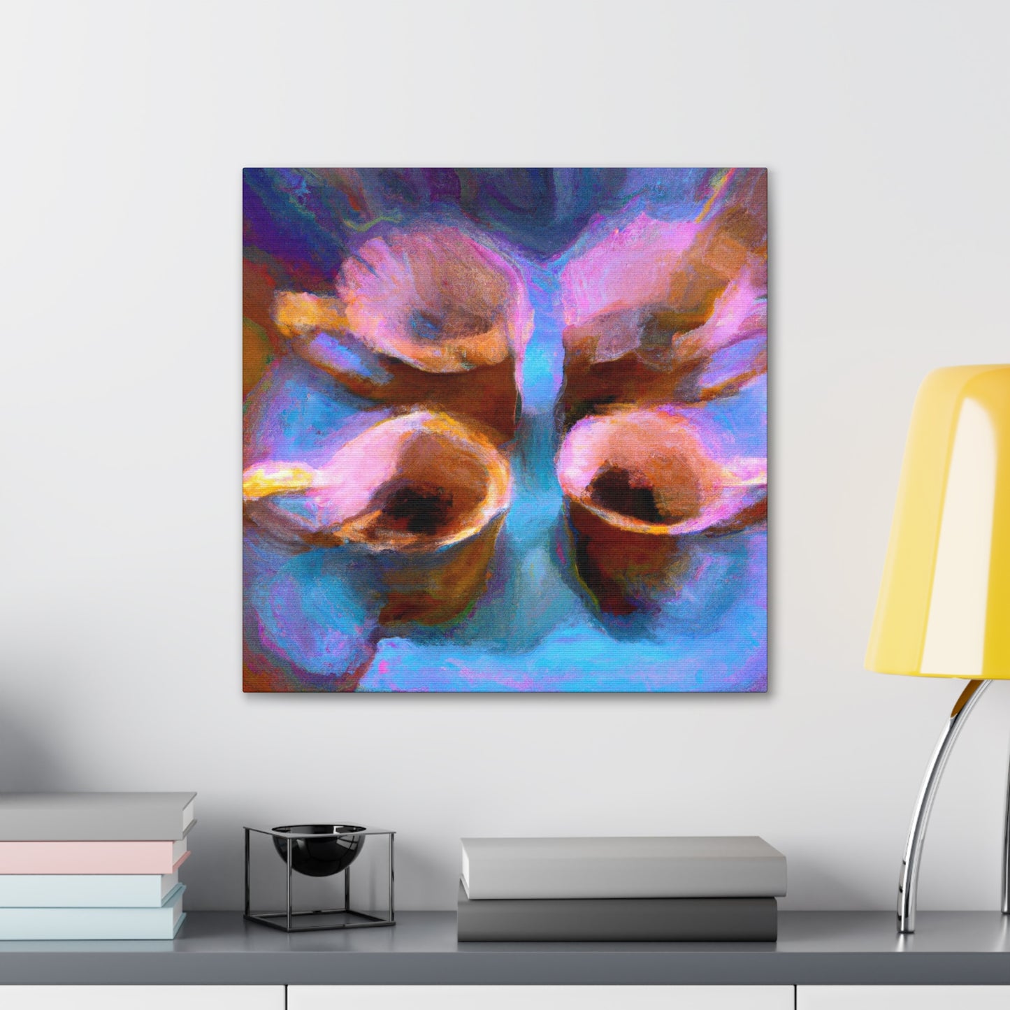 Tea Cup Reflection Dance - Canvas