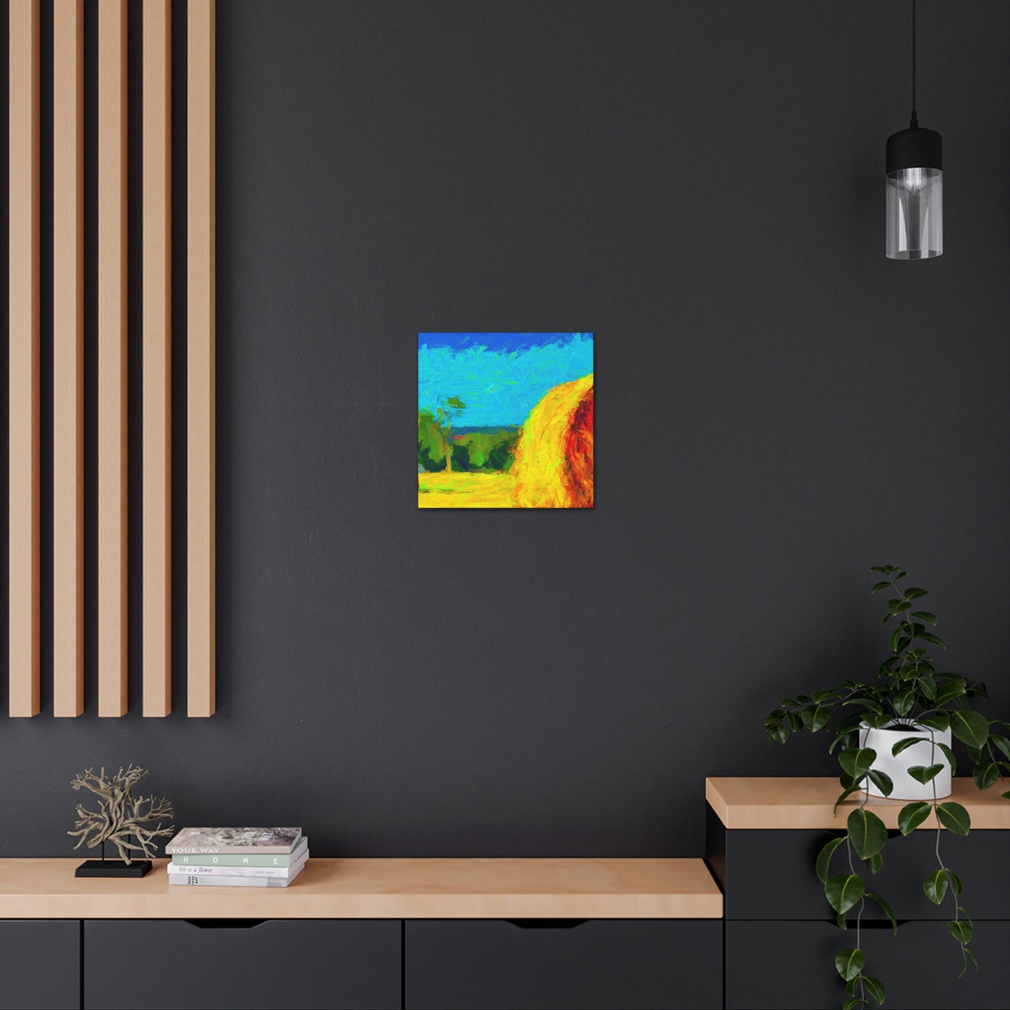 "Hay Field Impressionism" - Canvas