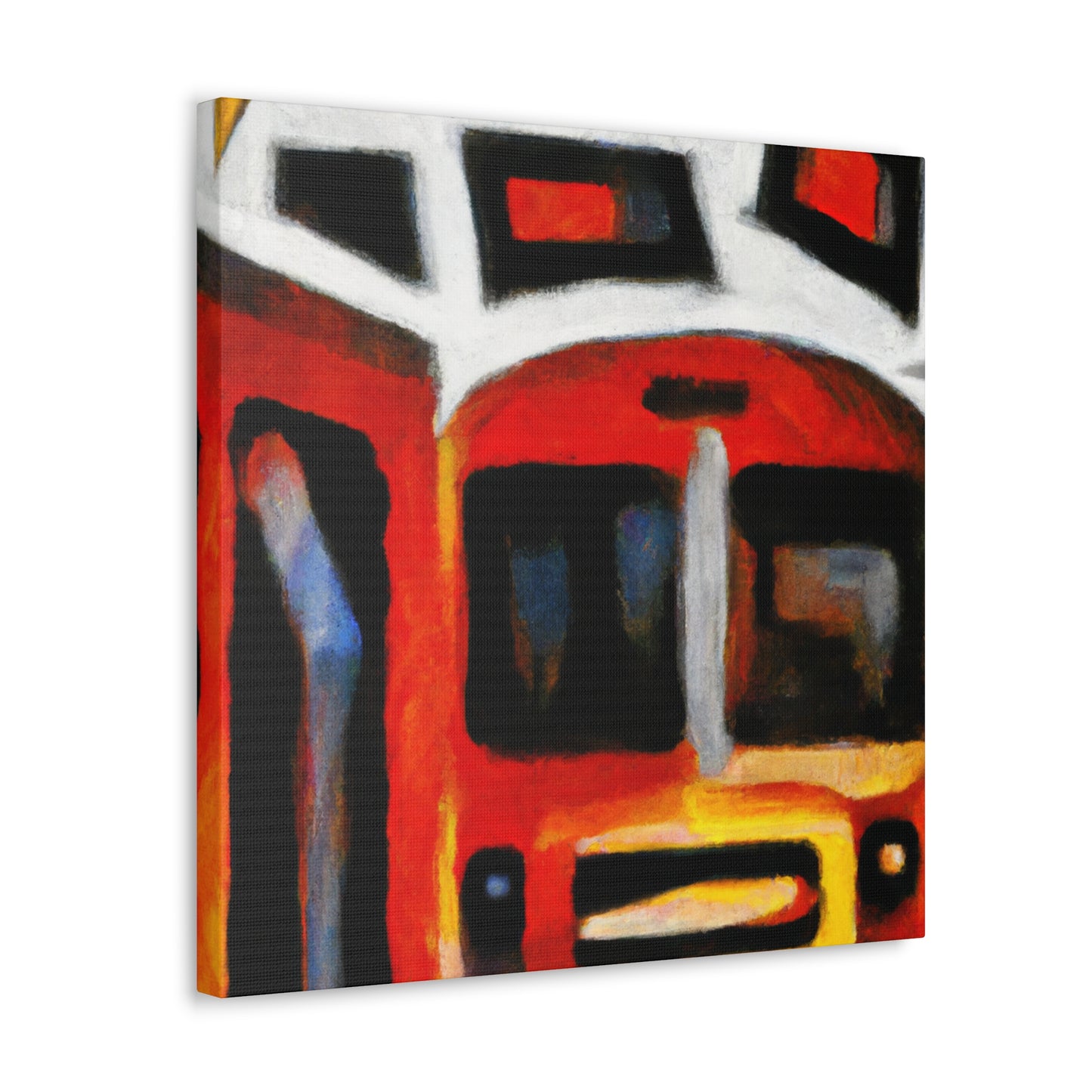 Bus in Surrealist Dream - Canvas