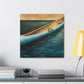 Canoes on the River - Canvas