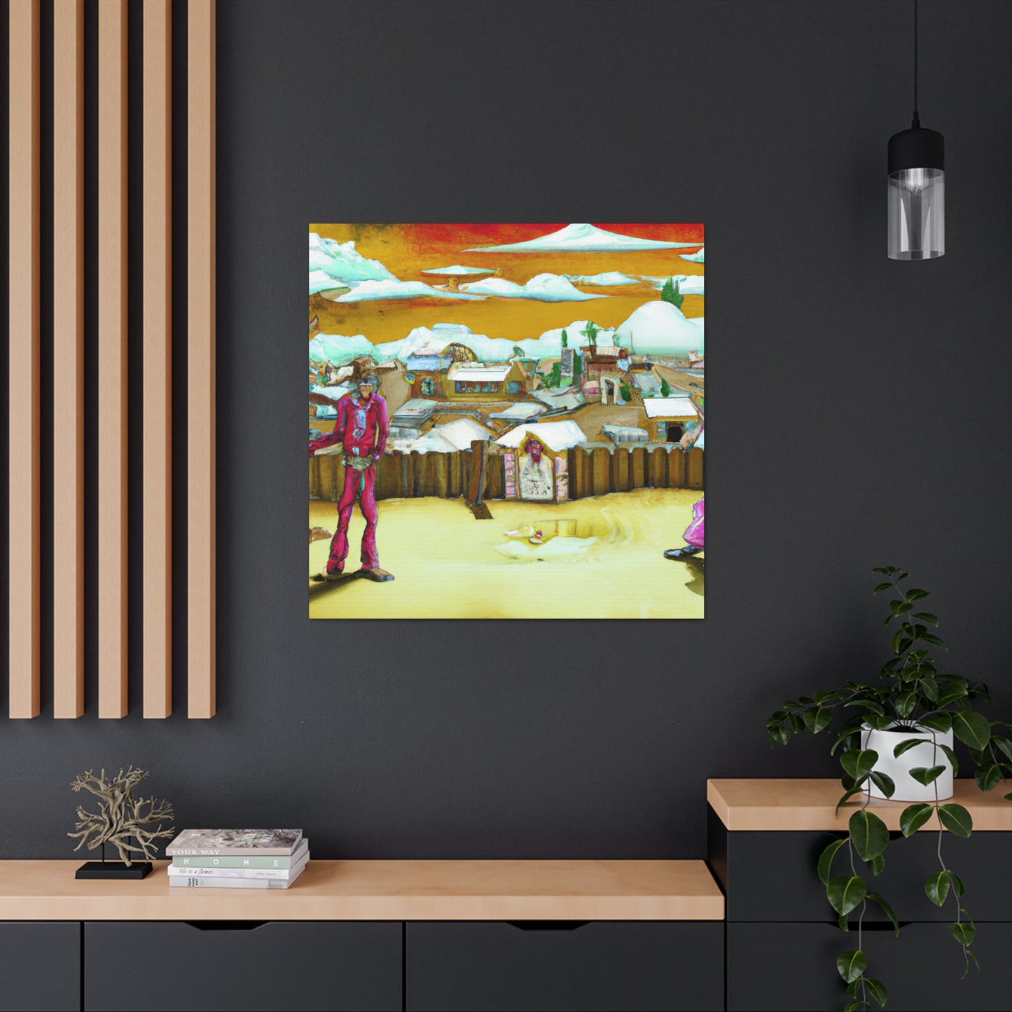 "Frontier Town Dreamscape" - Canvas