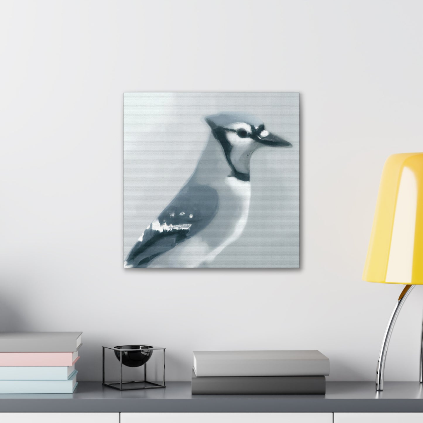 Blue Jay Paradise Scene - Canvas