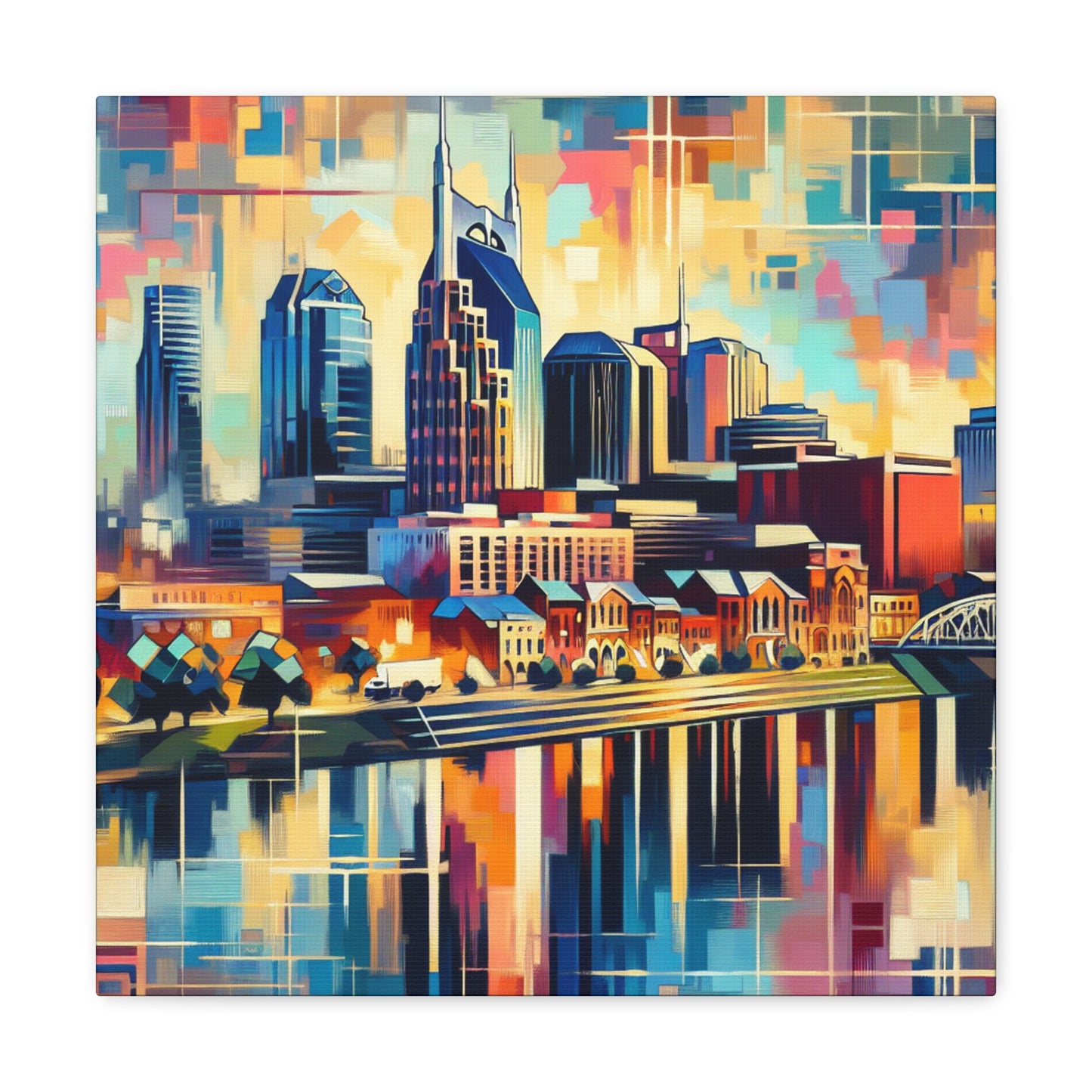 Vibrant Nashville Melodies - Canvas