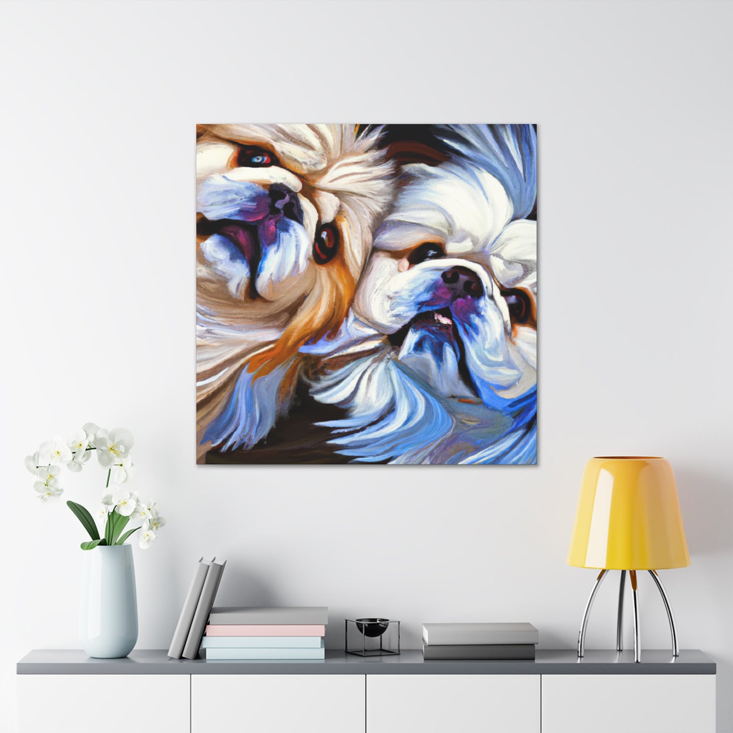 "Pekingese in Splendor" - Canvas