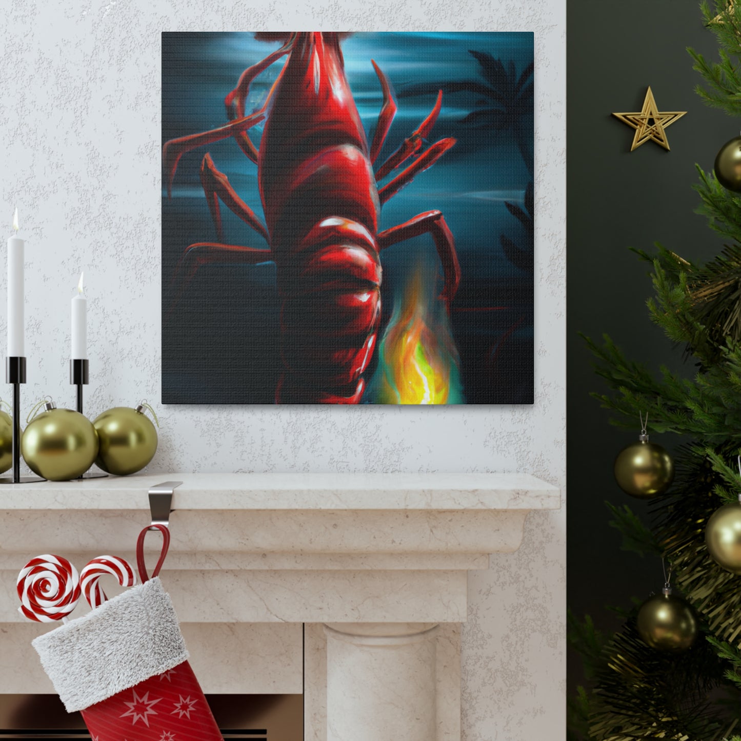 "Lobster's Surreal Dream" - Canvas