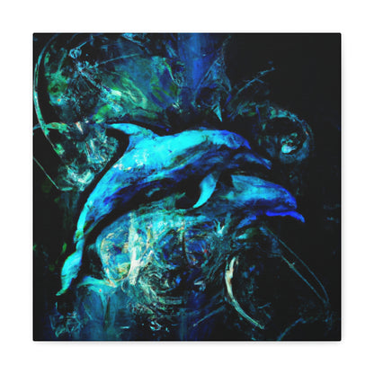 Dolphin's Glorious Dance - Canvas