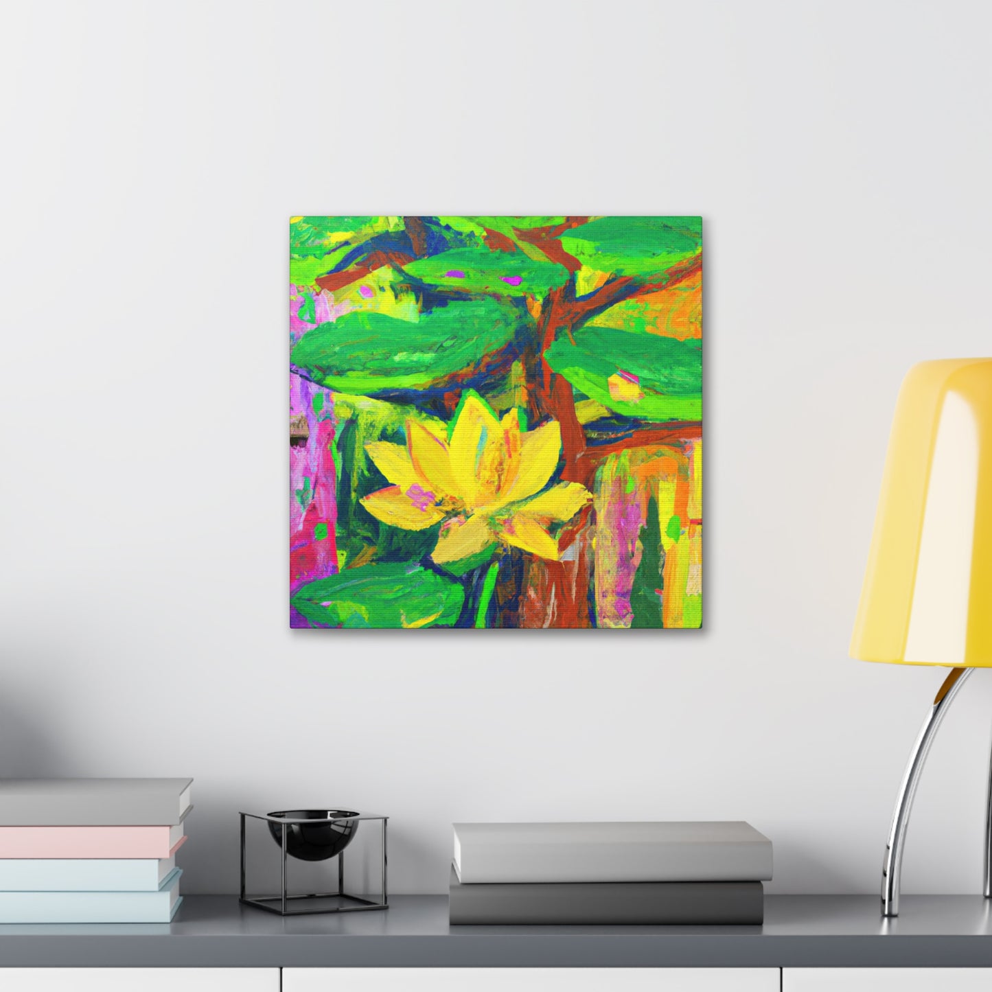 Lotus in Bloom Splendor - Canvas