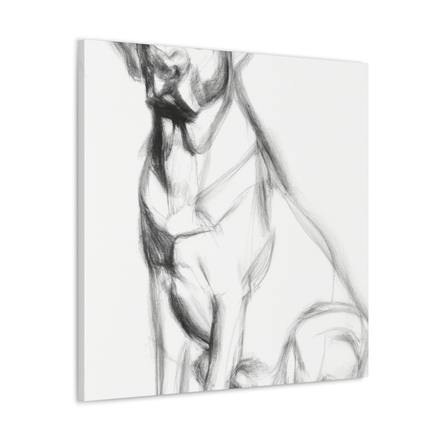 "Labrador Sleeping Silently" - Canvas