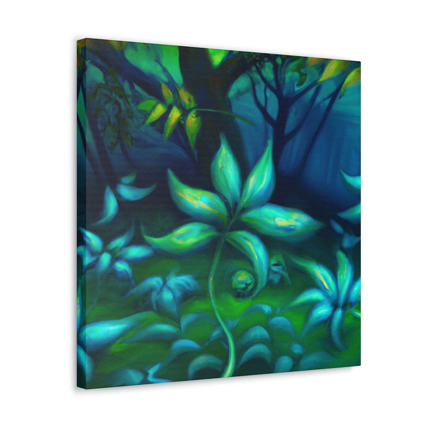 Leaf in Abstract Colors - Canvas