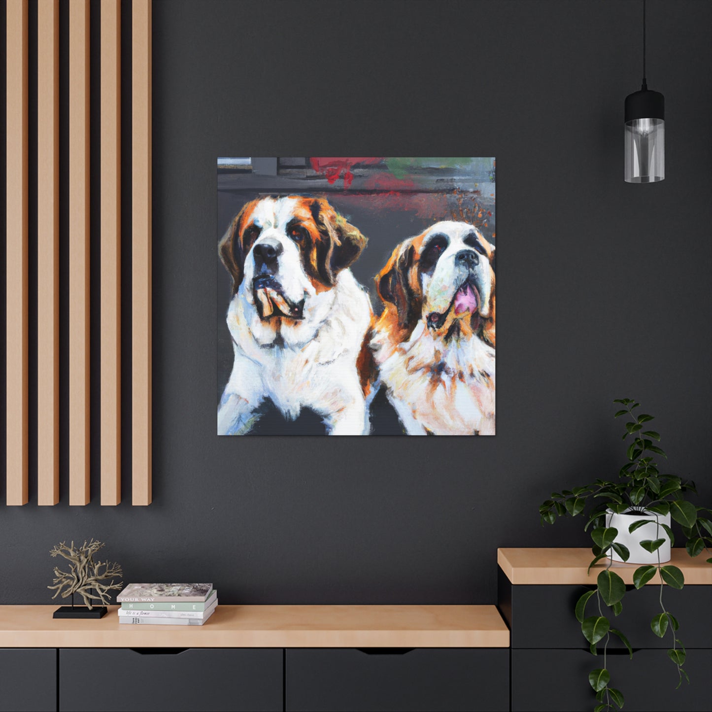 Saint Bernard Blessing - Canvas