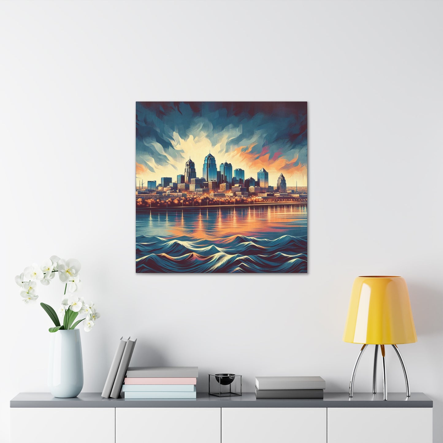 "Urban Symphony of KC" - Canvas