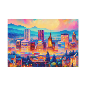 "Pristine Rhododendrons of Portland" - Canvas