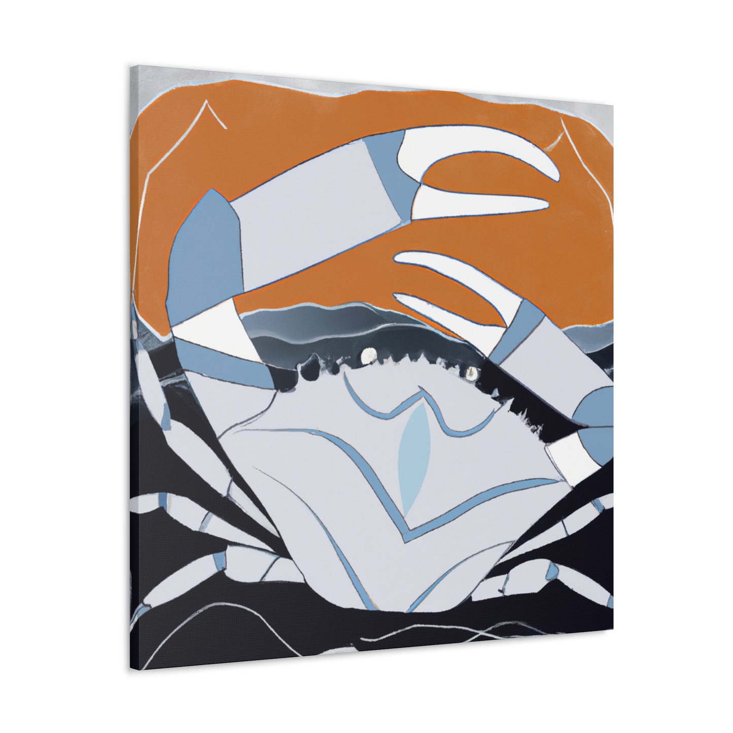 Crab in Art Deco - Canvas