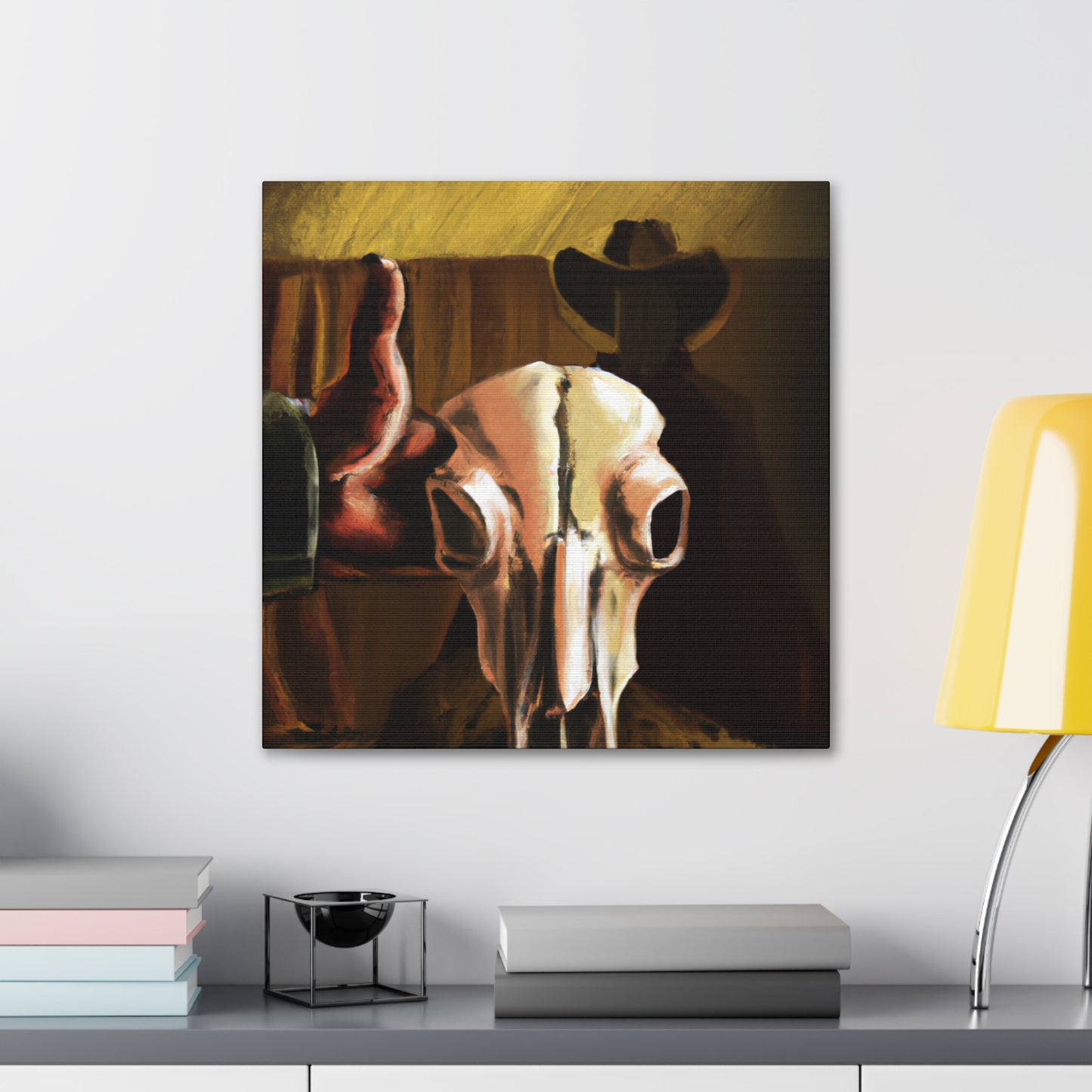 Cow Skull Apollo Dream - Canvas