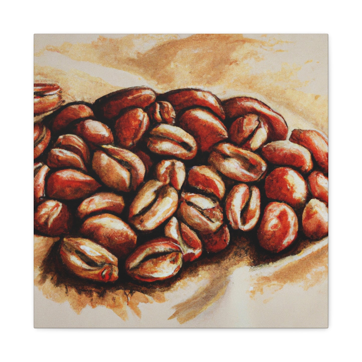 Coffee Beans Abloom - Canvas