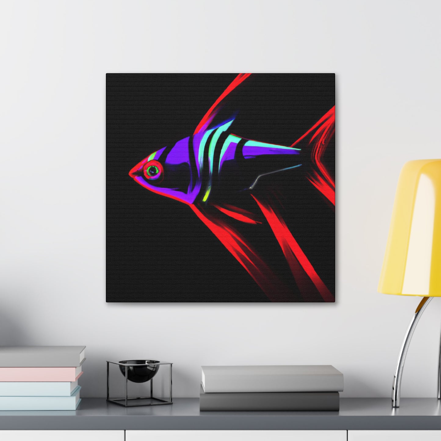 "Neon Tetra Singing Songs" - Canvas