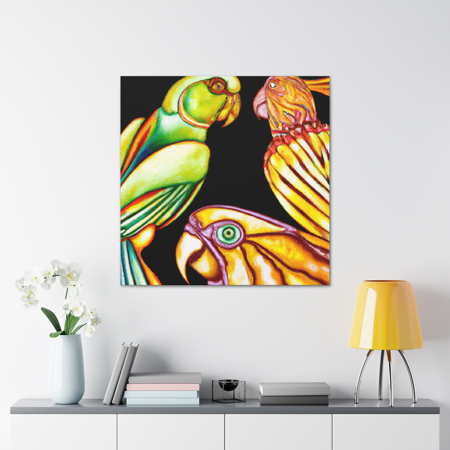 "Conures in Bloom" - Canvas