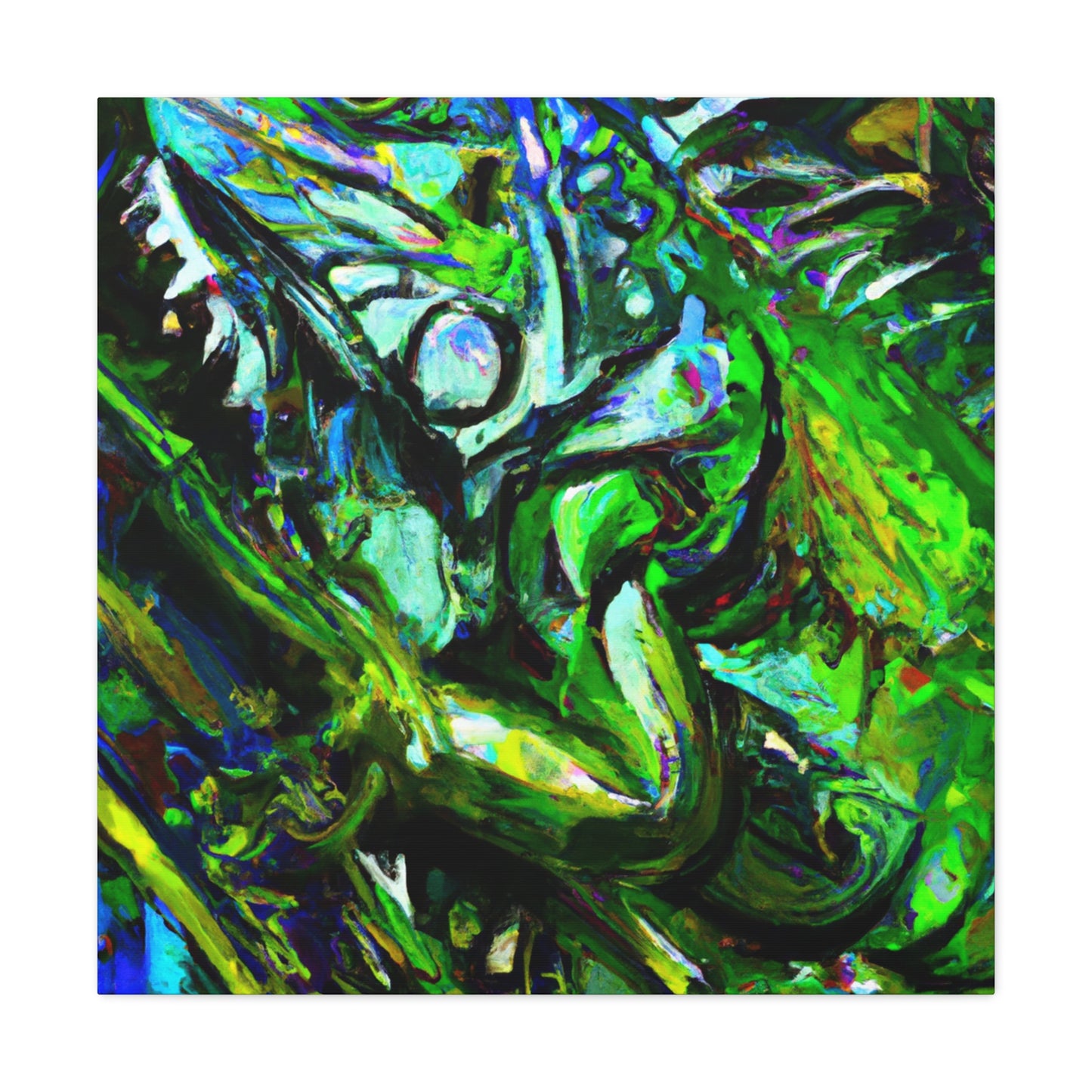 "Iguana in Expressionism" - Canvas