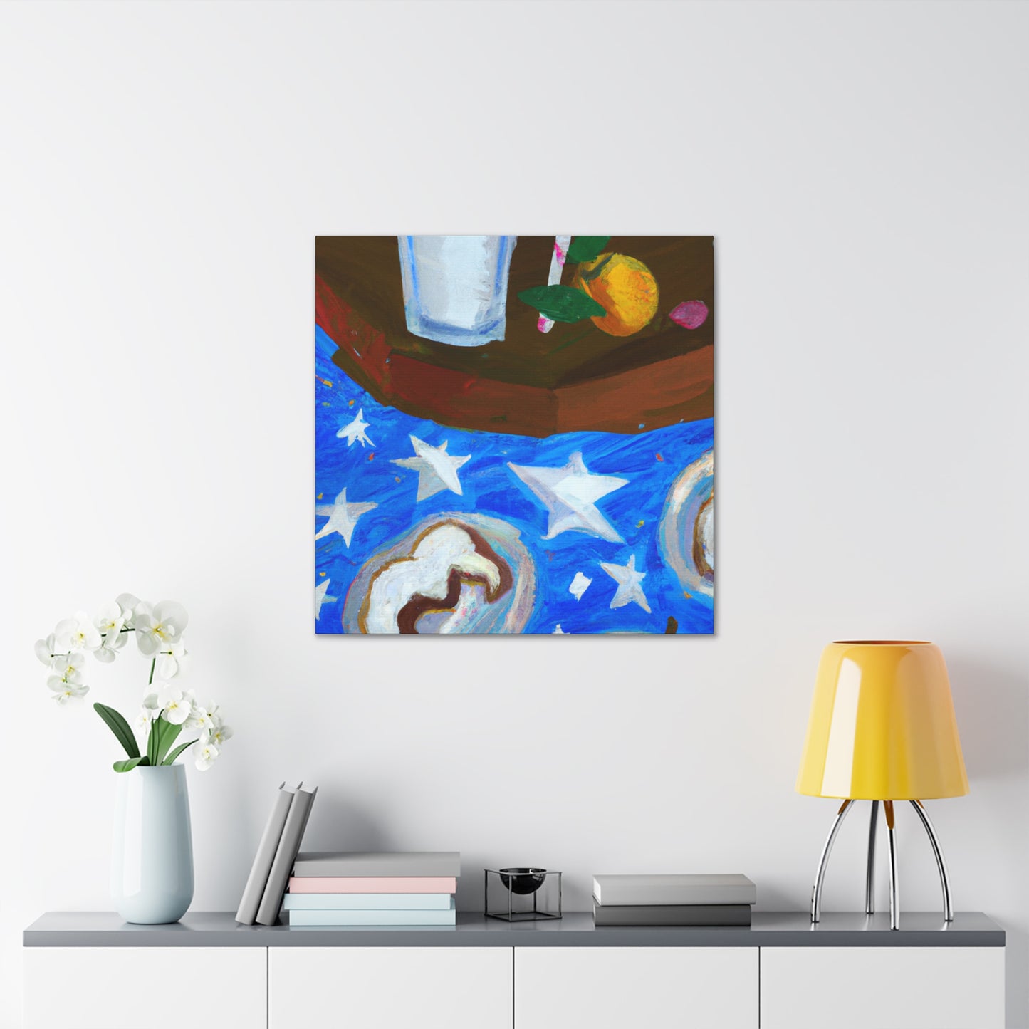 "Milk and Cookie Munch" - Canvas