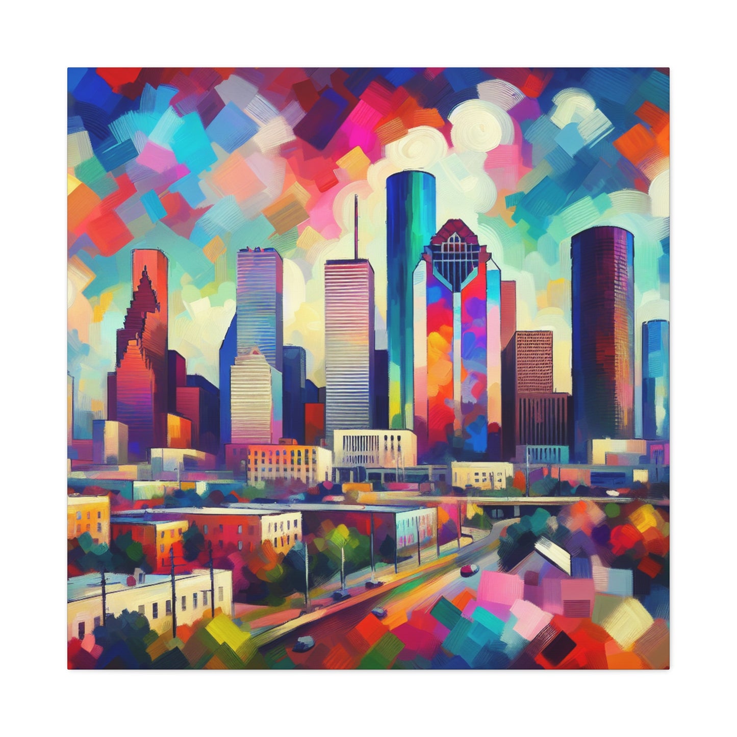 Urban Dreams Unveiled - Canvas