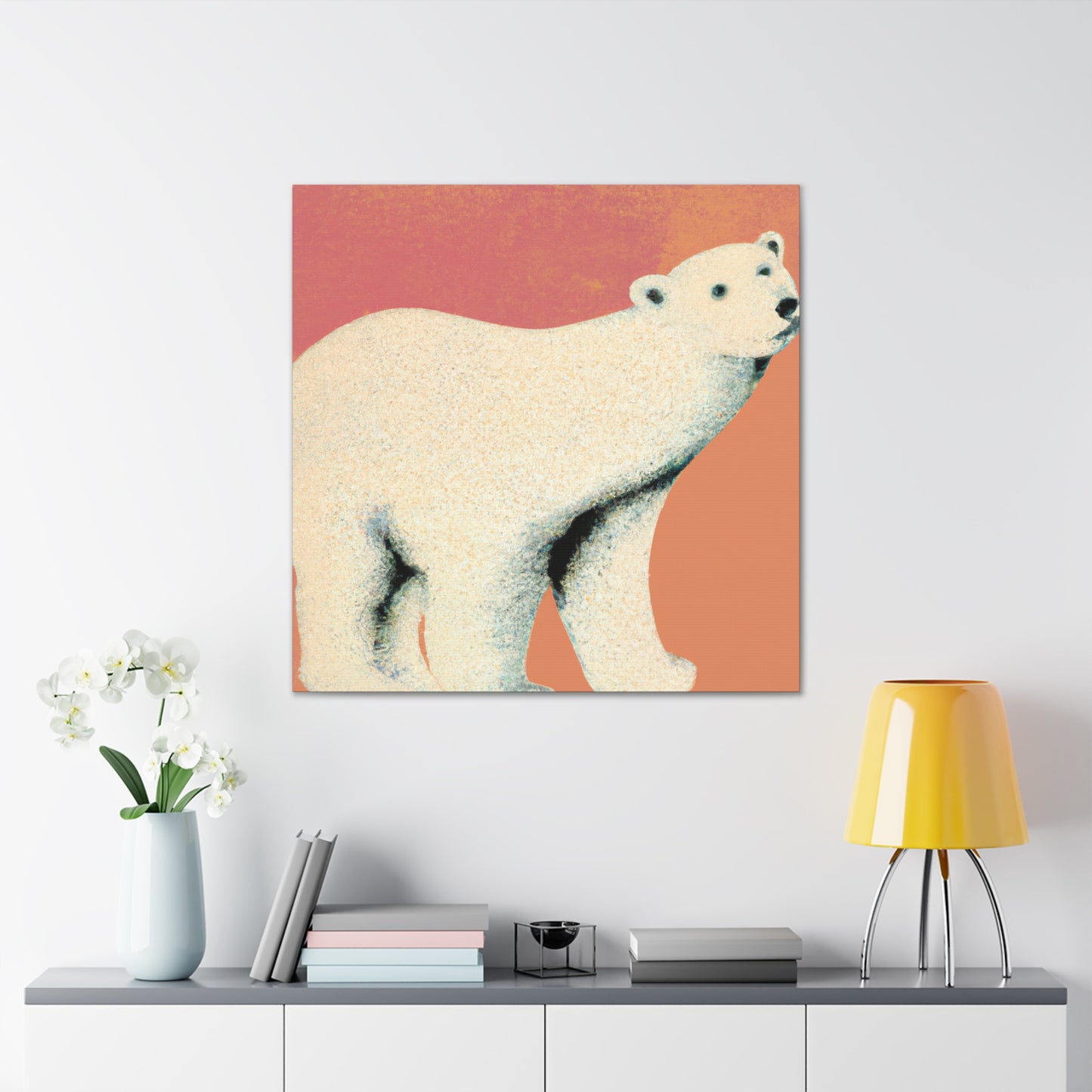 "Polar Bear Splendor Dawn" - Canvas