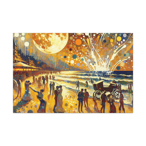 Midnight Seaside Soiree - Canvas