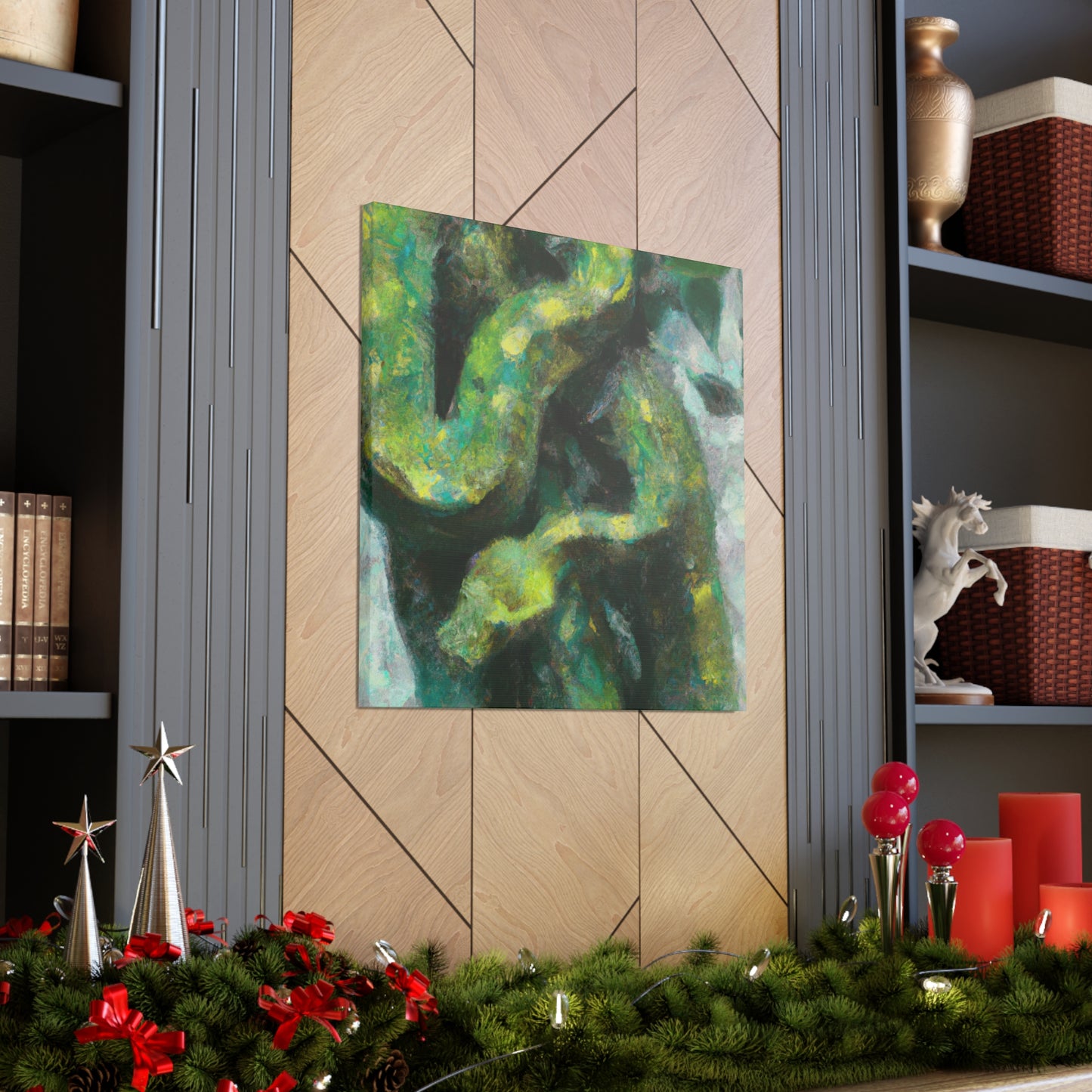 "Green Tree Python Vista" - Canvas