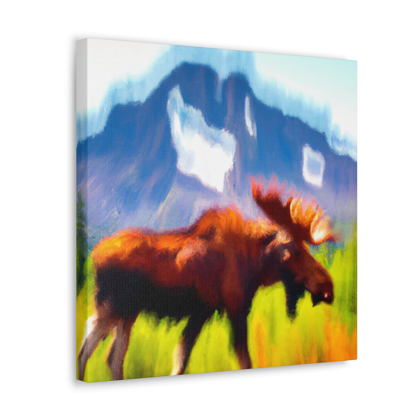 Moose in Impressionism - Canvas