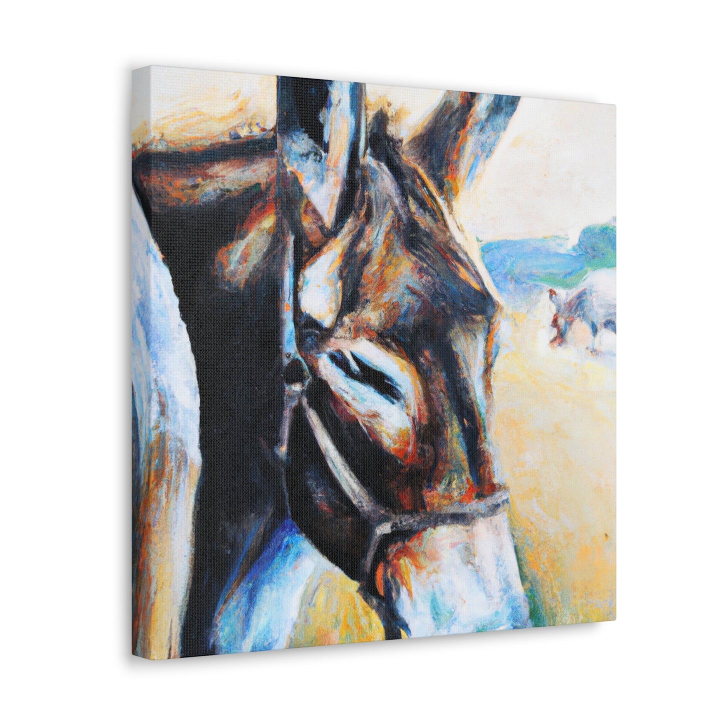 Mule in Hyperrealism - Canvas