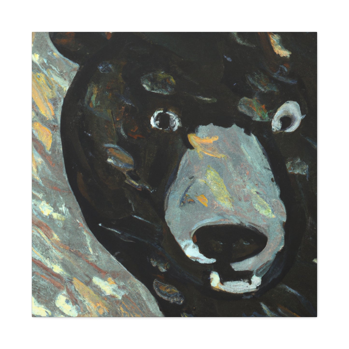 "Asiatic Black Bear Majesty" - Canvas