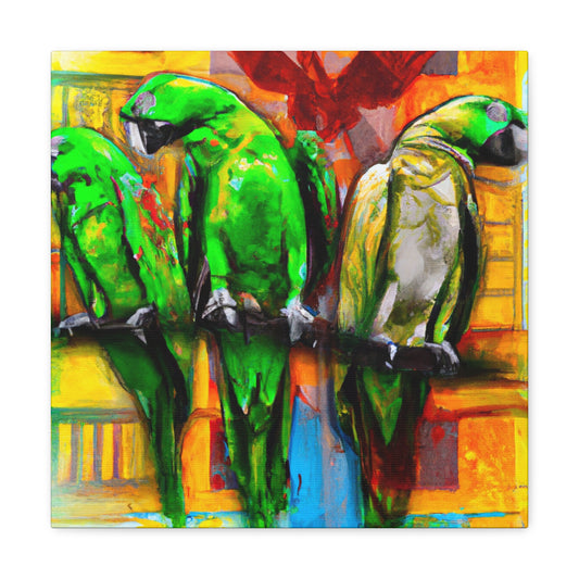 Parrots in Senegal - Canvas