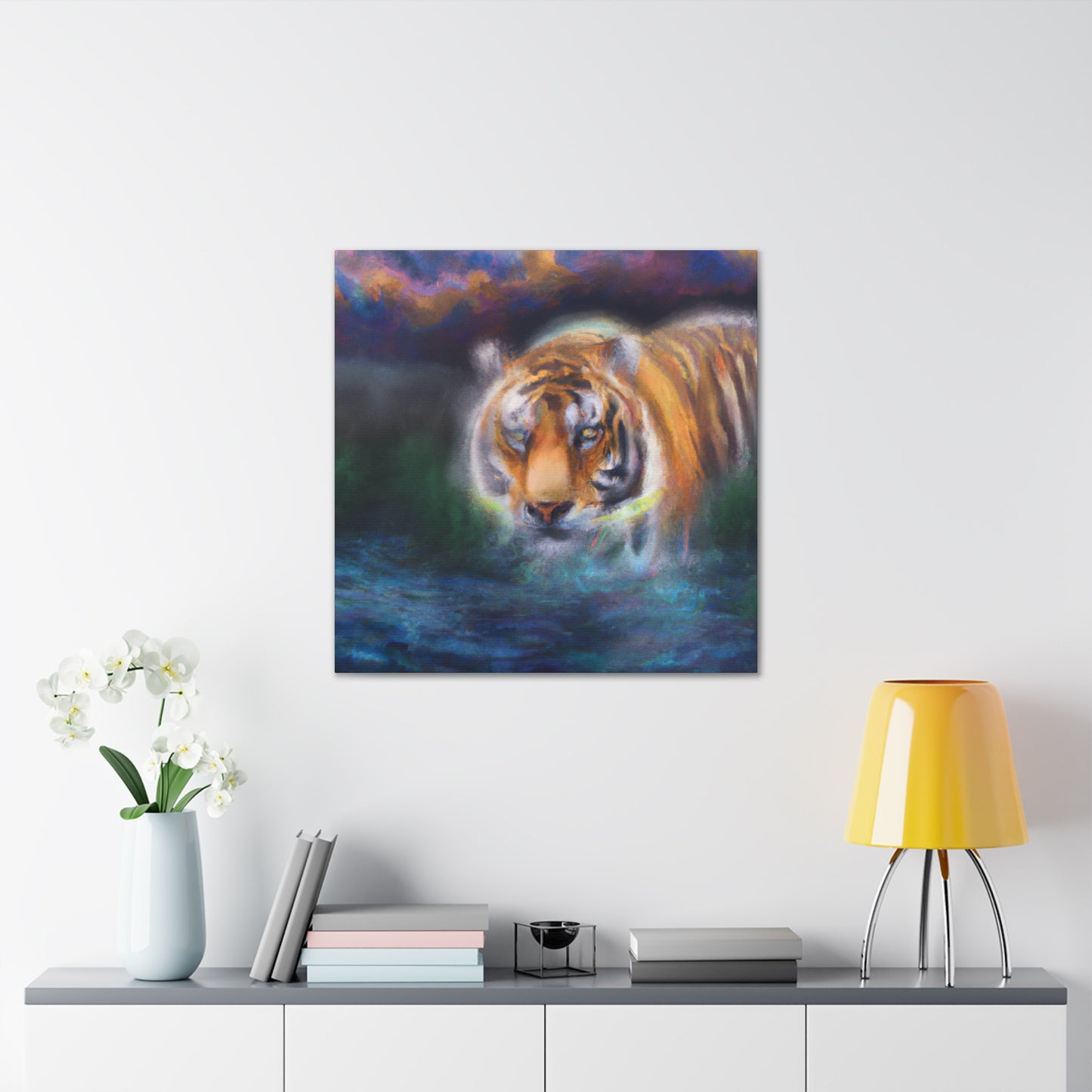 Tiger Roaring Redux - Canvas