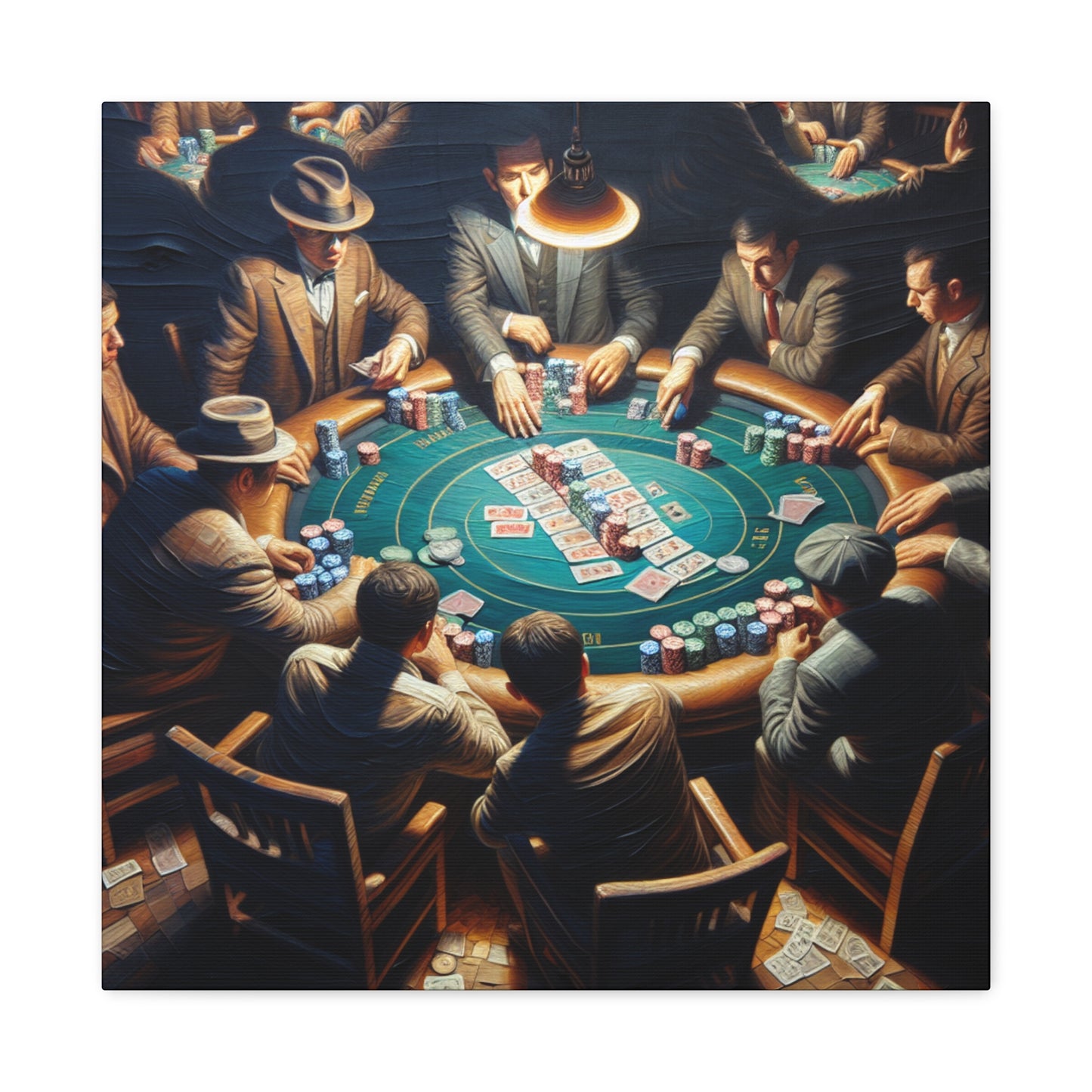 "The High-Stakes Gamble" - Canvas