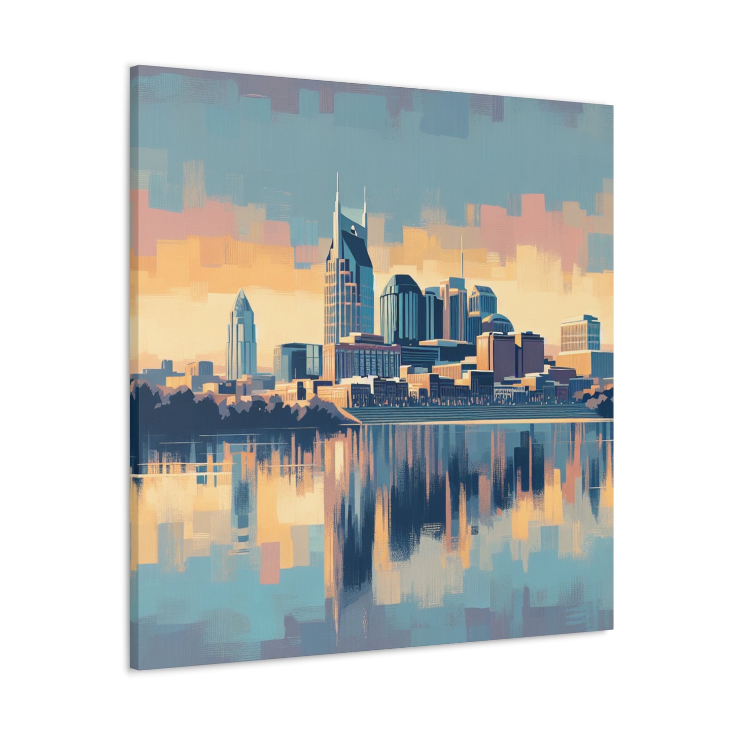 "Melodic Cityscape Medley" - Canvas