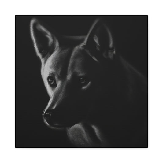 "Dingo in Hyperrealism" - Canvas