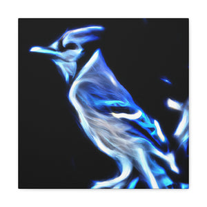 Blue Jay Expressionism - Canvas