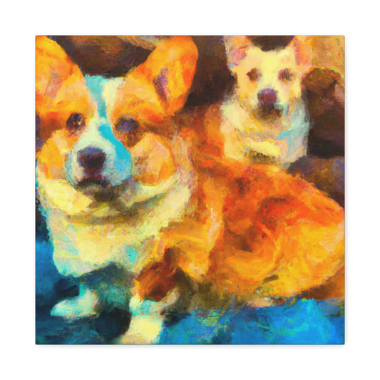 Corgi in Impressionism - Canvas