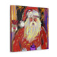 Santa Claus Abstraction - Canvas