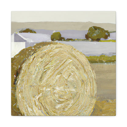 "Hay Bales in Golds" - Canvas