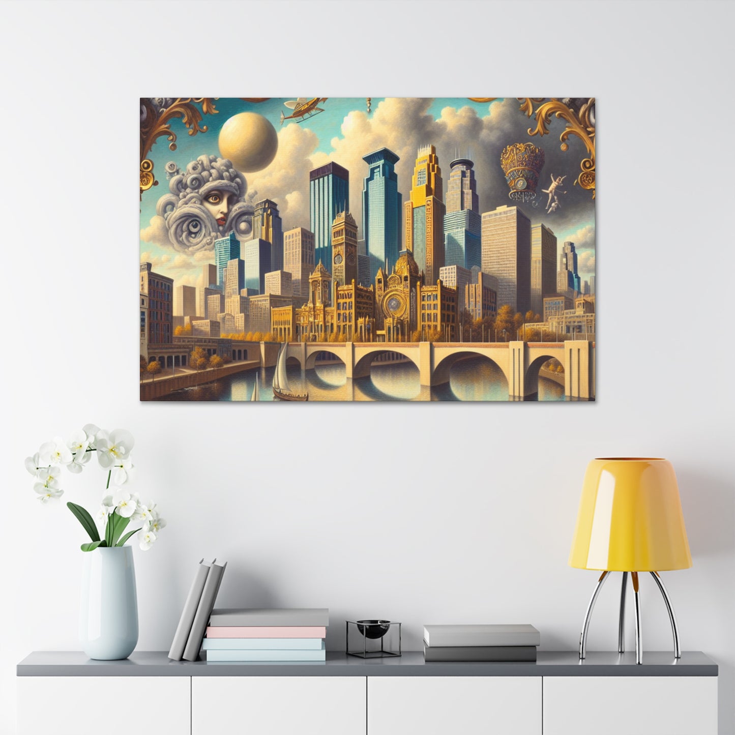 "Enigmatic Minneapolis Dreamscape" - Canvas