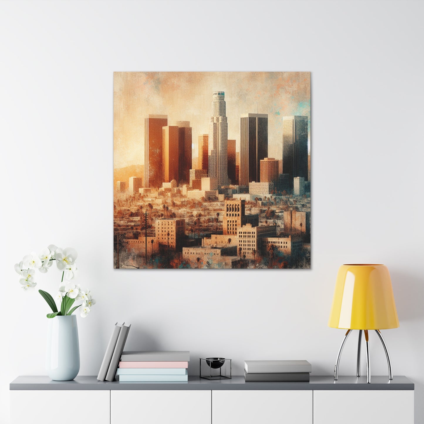 "Cityscape Memories Unveiled" - Canvas