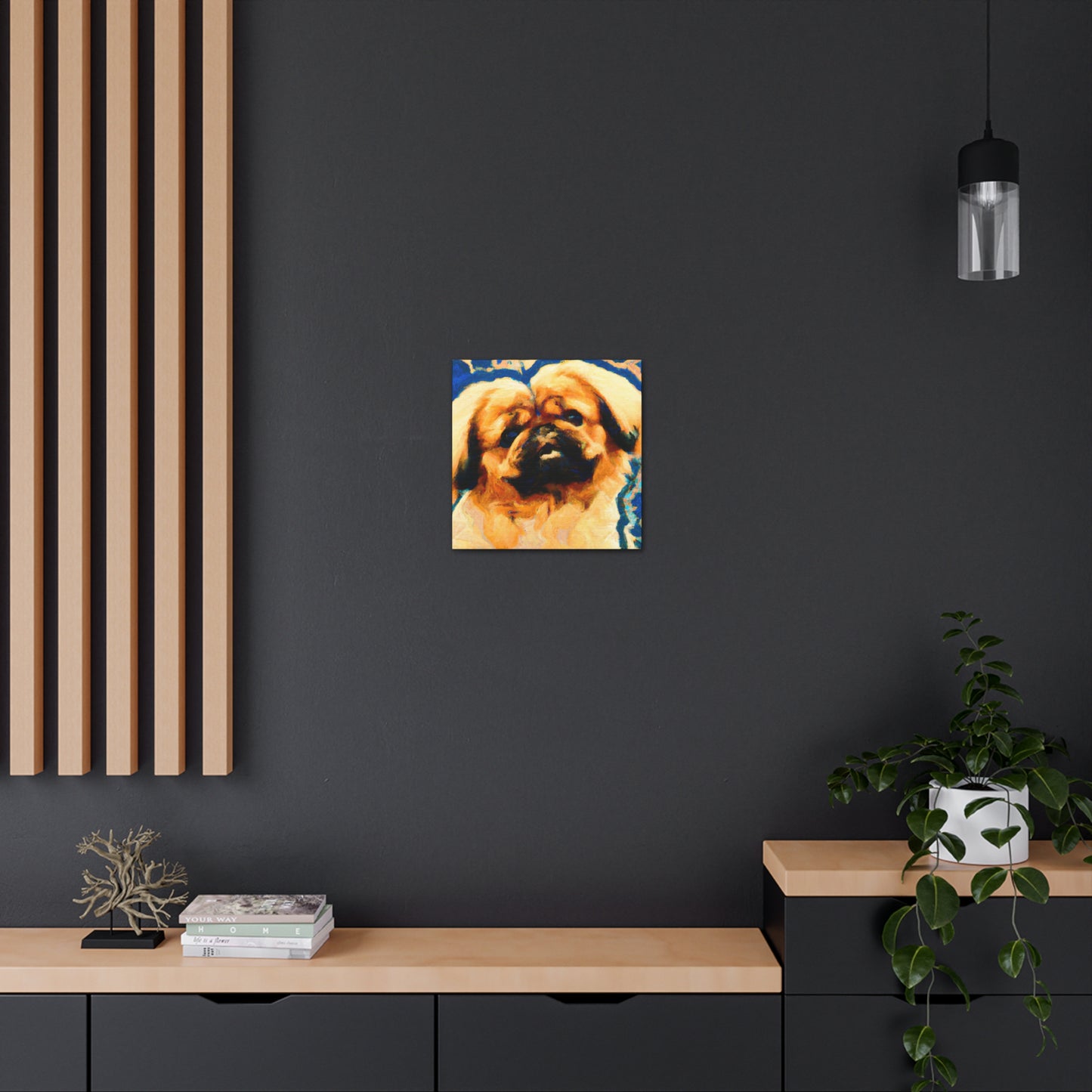 Pekingese Poised Elegance - Canvas