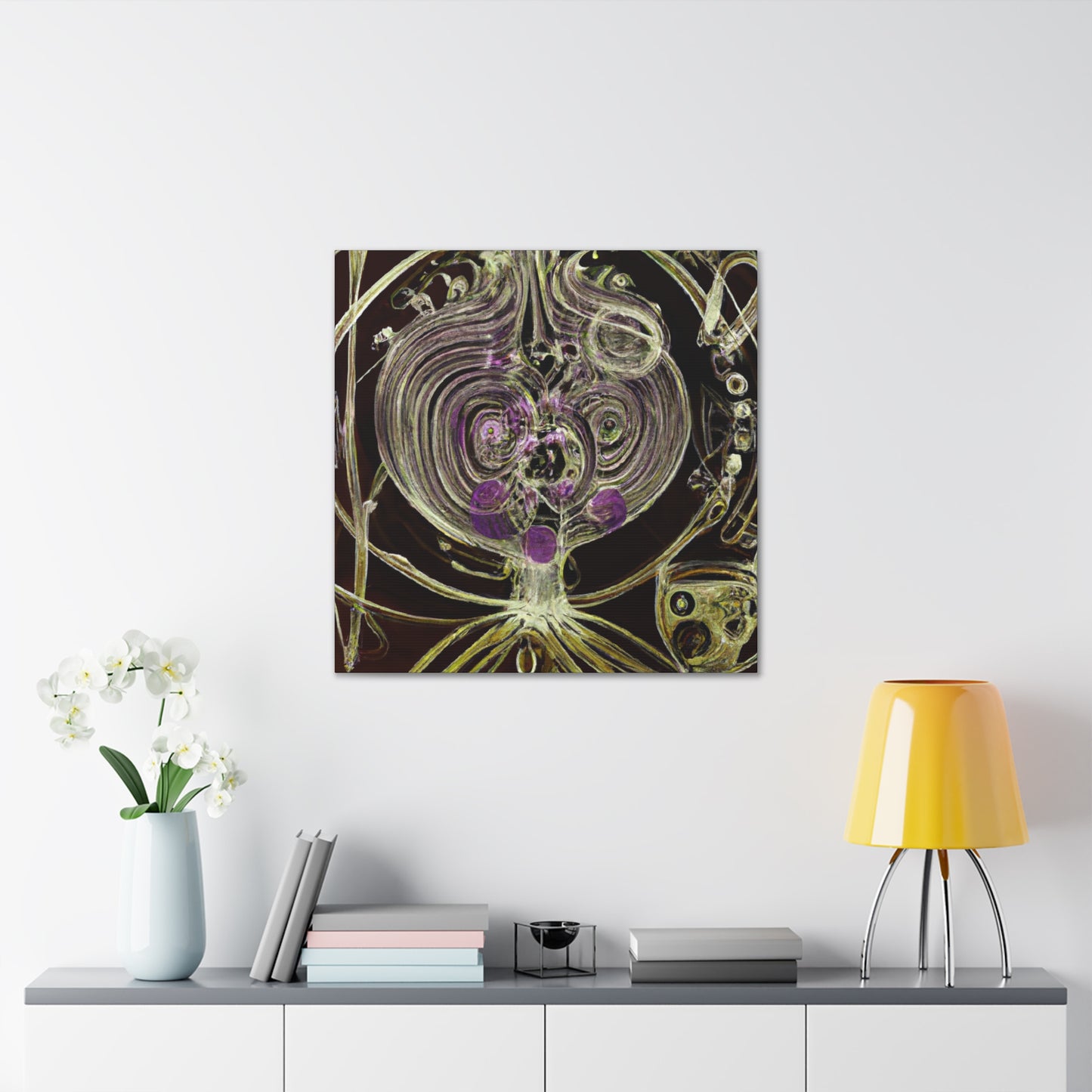 Onion in Steampunk Style - Canvas