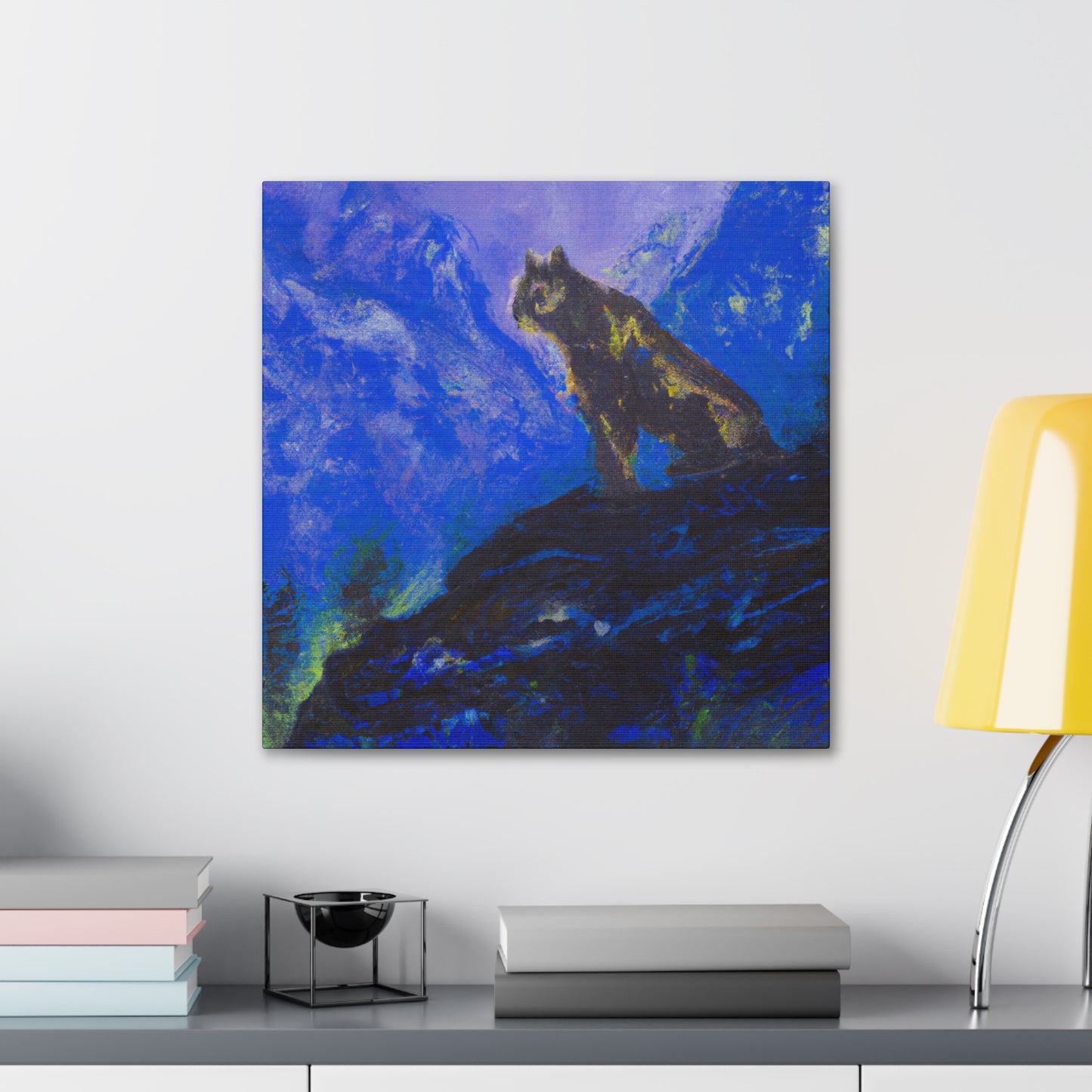 "Majestic Cougar Impression" - Canvas