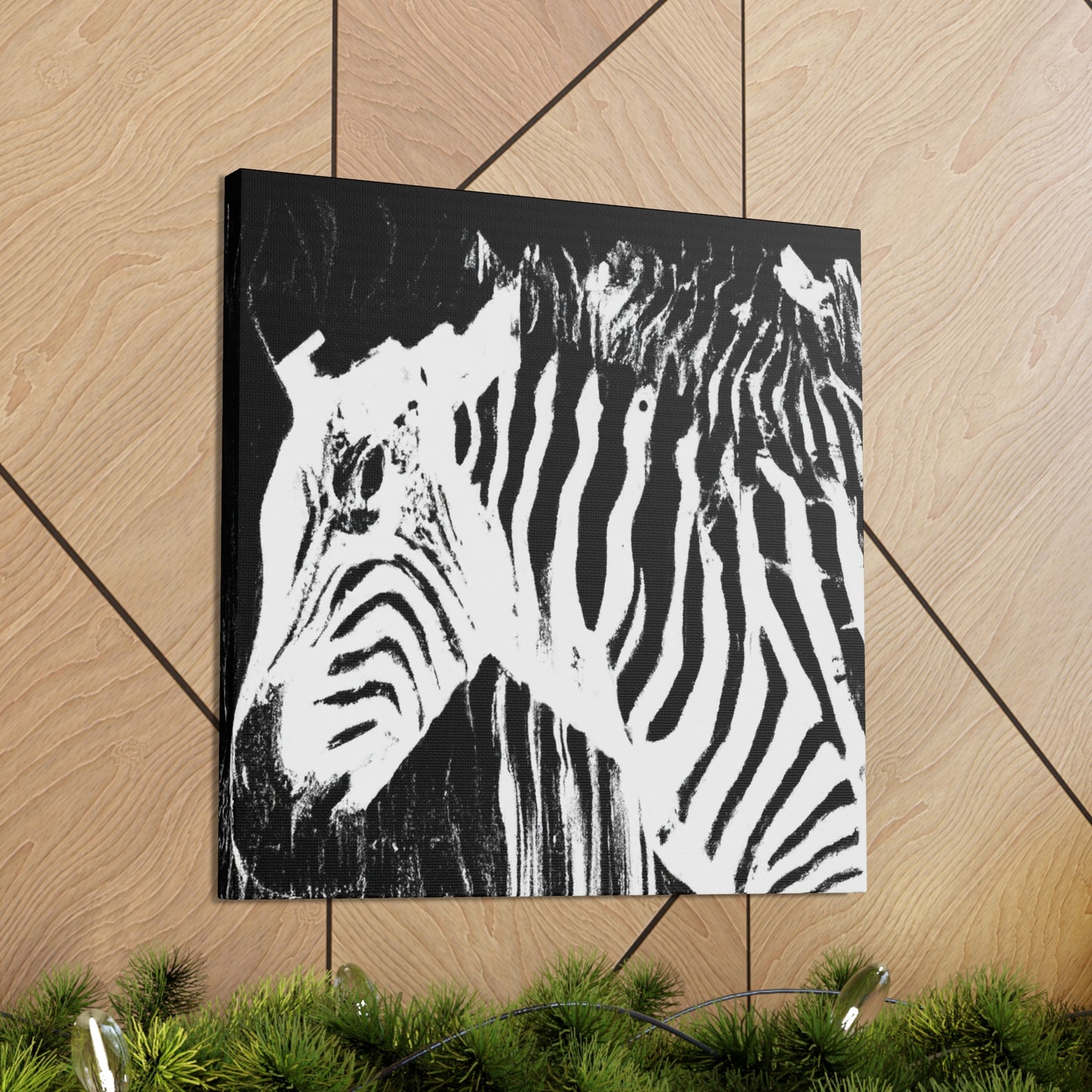 "Zebra Abstract Expressionism" - Canvas